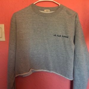 Uh huh honey crop sweater